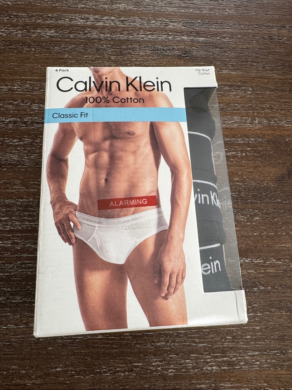 Calvin Klein 4 Pack Classic Fit 100% Cotton Hip Briefs